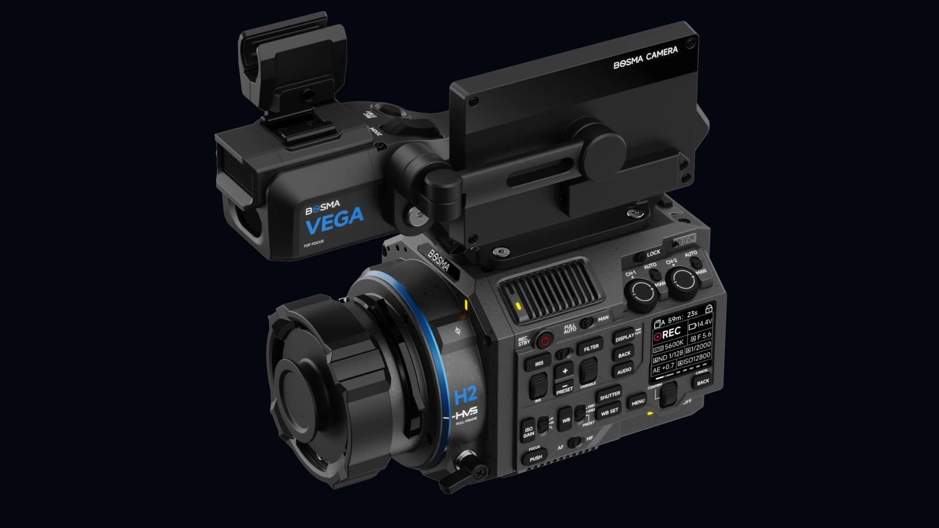 BOSMA VEGA H2 rotates sensor and mount to shoot native vertical at